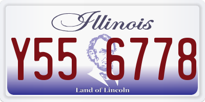 IL license plate Y556778