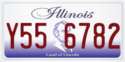 IL license plate Y556782