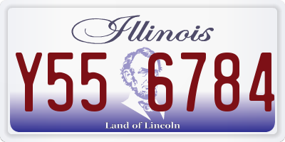 IL license plate Y556784