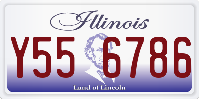 IL license plate Y556786