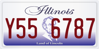 IL license plate Y556787