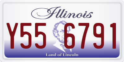 IL license plate Y556791