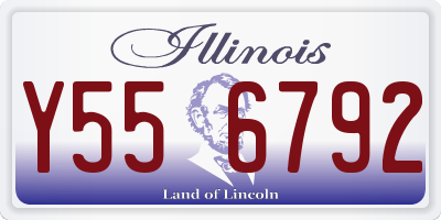 IL license plate Y556792