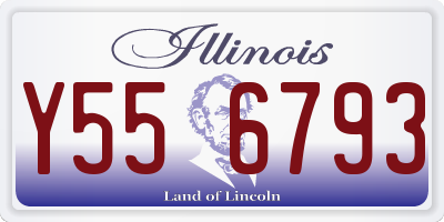 IL license plate Y556793