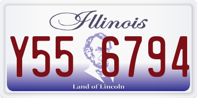 IL license plate Y556794