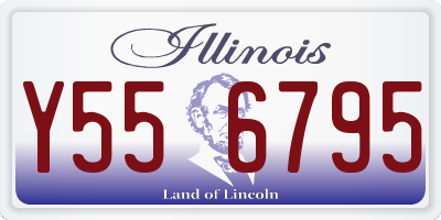 IL license plate Y556795