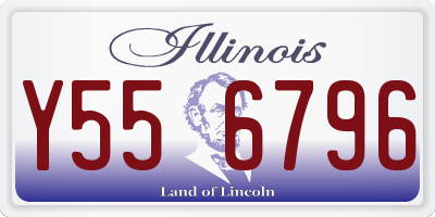 IL license plate Y556796