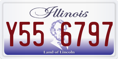 IL license plate Y556797