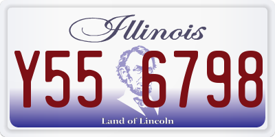 IL license plate Y556798