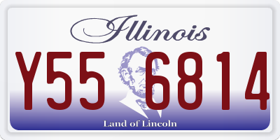IL license plate Y556814