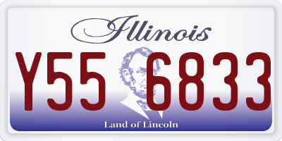 IL license plate Y556833