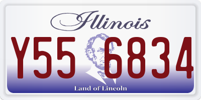 IL license plate Y556834