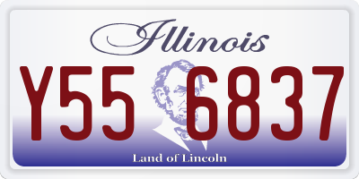 IL license plate Y556837