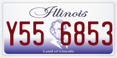 IL license plate Y556853