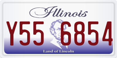 IL license plate Y556854