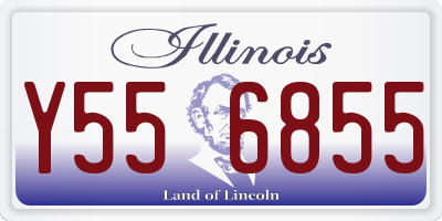 IL license plate Y556855
