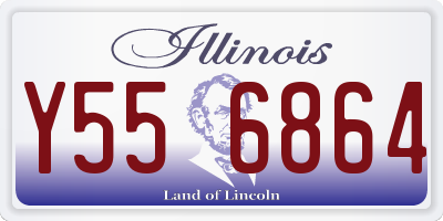 IL license plate Y556864