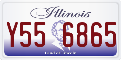IL license plate Y556865