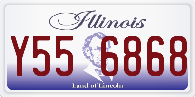 IL license plate Y556868