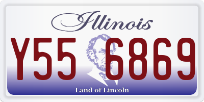 IL license plate Y556869