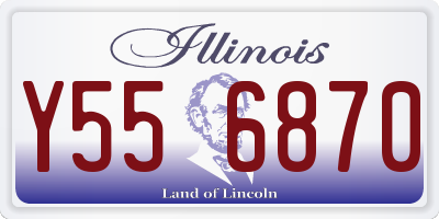 IL license plate Y556870