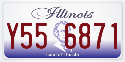 IL license plate Y556871