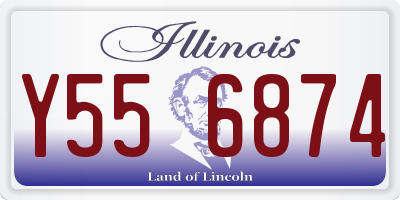 IL license plate Y556874