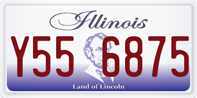 IL license plate Y556875