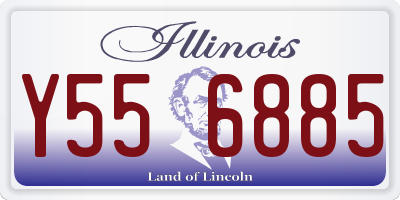 IL license plate Y556885
