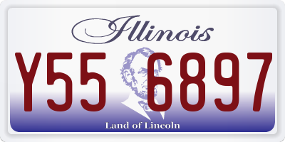 IL license plate Y556897