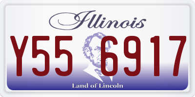 IL license plate Y556917