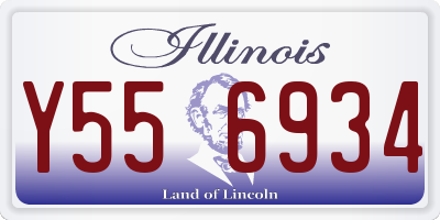 IL license plate Y556934