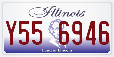 IL license plate Y556946