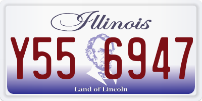 IL license plate Y556947