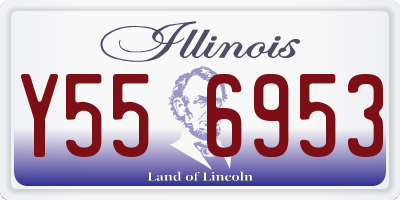 IL license plate Y556953