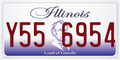 IL license plate Y556954