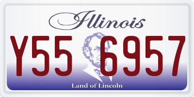 IL license plate Y556957