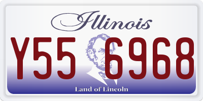 IL license plate Y556968