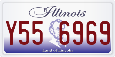 IL license plate Y556969