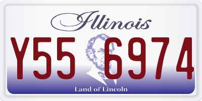 IL license plate Y556974