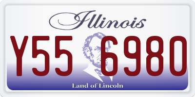 IL license plate Y556980