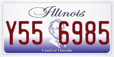 IL license plate Y556985