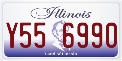 IL license plate Y556990