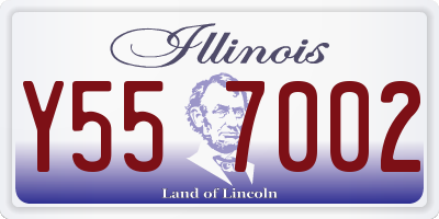 IL license plate Y557002