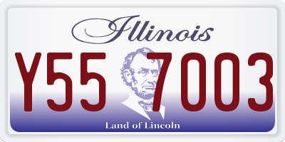 IL license plate Y557003