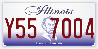 IL license plate Y557004