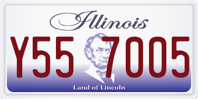 IL license plate Y557005
