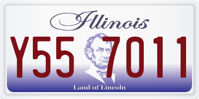 IL license plate Y557011