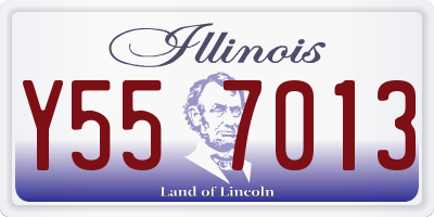 IL license plate Y557013