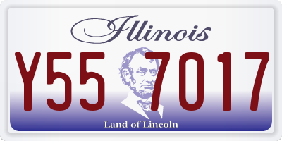 IL license plate Y557017